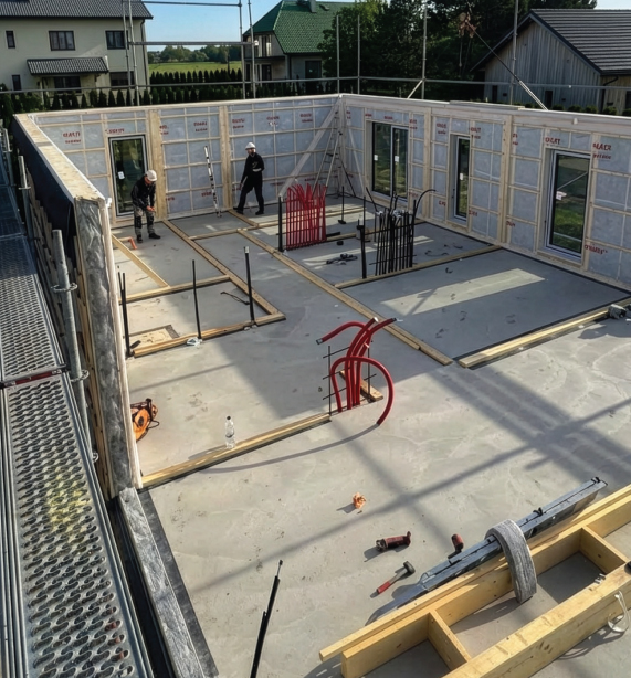 Precisely positioned service routes and conduits simplify on-site M&E installation and reduce the risk of structural penetration issues.
